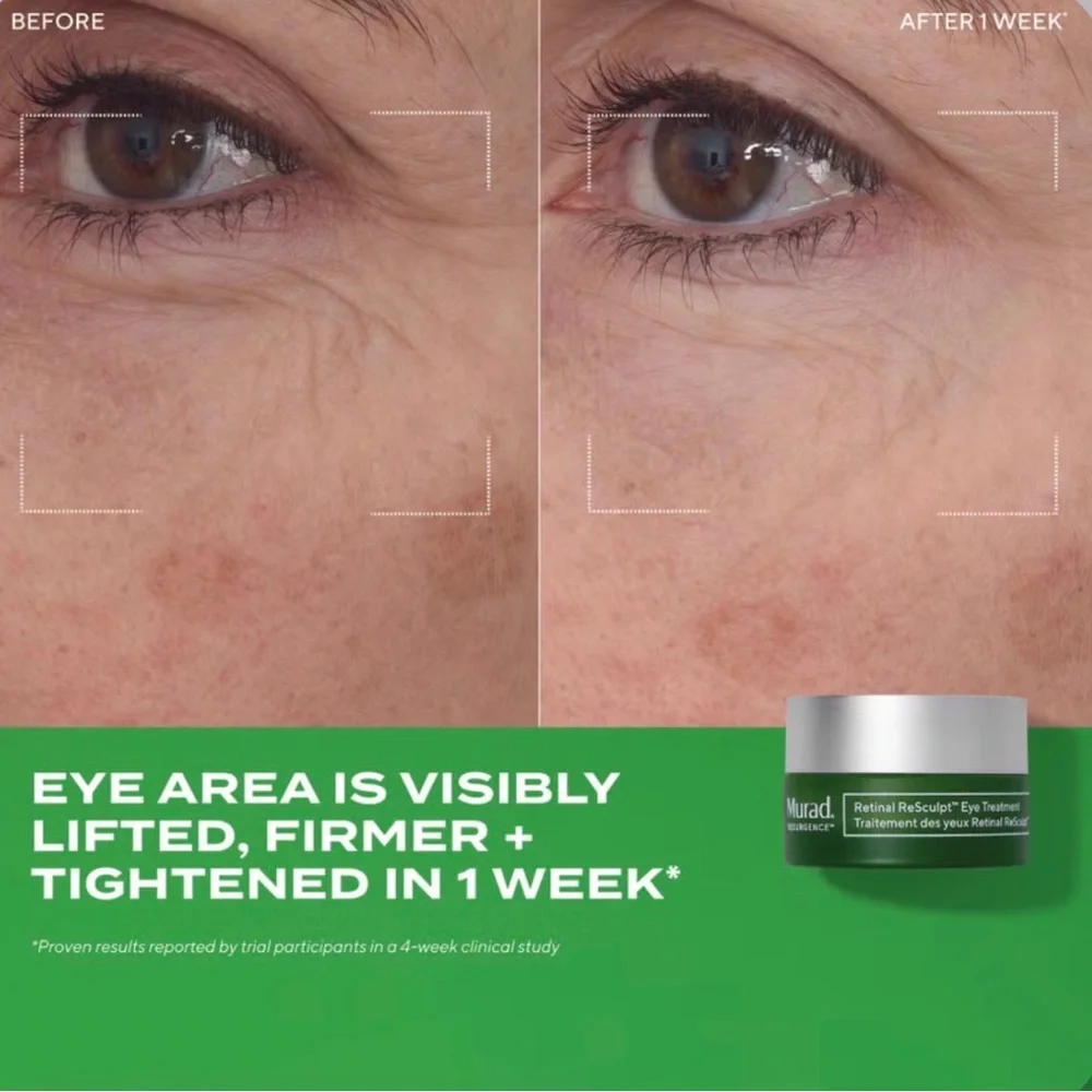 Murad Retinol Eye Treatment with Pink Mask and Vitamin C Serum